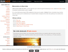 Tablet Screenshot of guiaindie.com